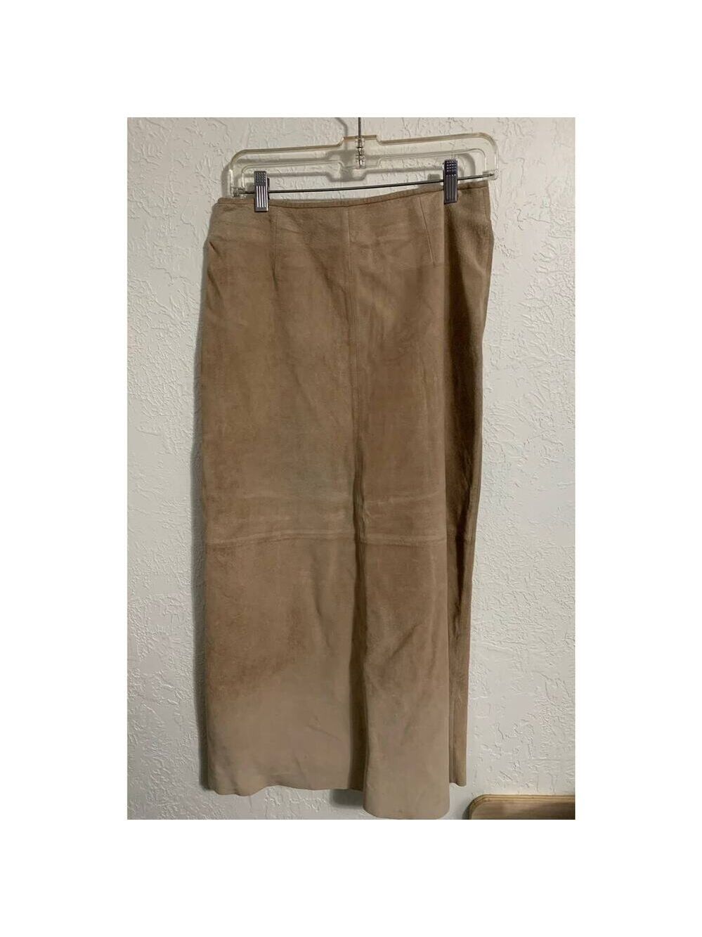 Boston proper tan suede long modesty skirt 6 fall boot